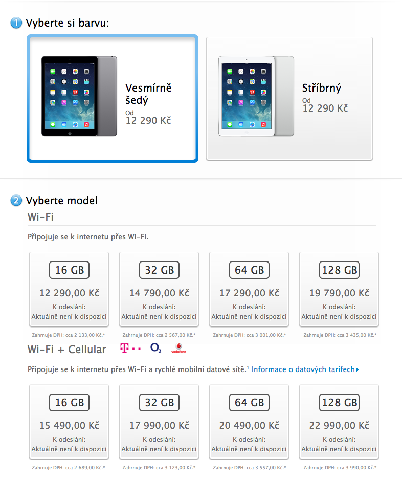 ceny iPad Air