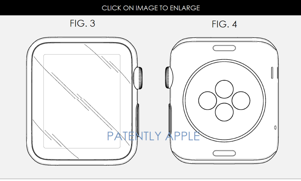Apple Watch patent - senzory