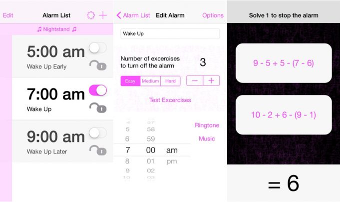 Aplikace dne – Díky aplikaci Mathe Alarm Clock už nikdy zaručeně nezaspíte!
