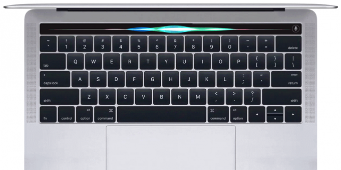 MacBook Pro s dotykovým OLED panelem místo funkčních kláves