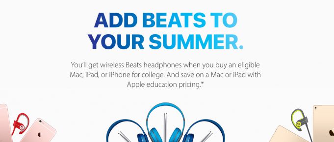 Apple rozdává sluchátka Beats v rámci akce „Zpátky do školy“