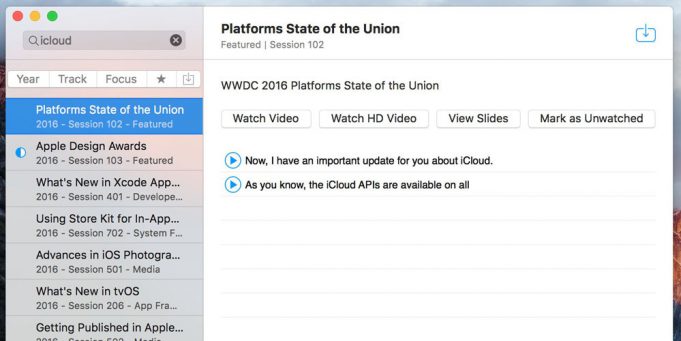 Aplikace pro Mac vám udělá přepis videí z WWDC