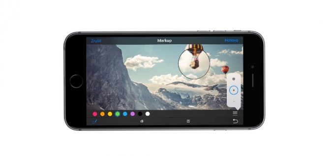 Úprava fotografií v galerii nebo iMessage pomocí funkce Markup