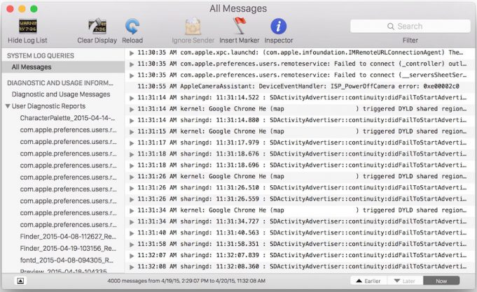 Aplikace Konzola se dočká v novém macOS Sierra značných změn