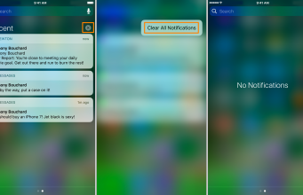 Jak najednou v iOS 10 vymazat všechny notifikace z oznamovacího centra