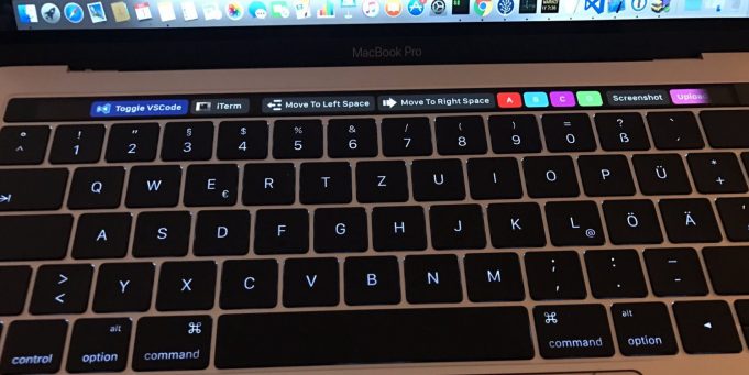 BetterTouchTool nabízí podporu pro Touch Bar