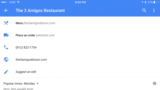 Nový update Google Maps obsahuje rozšířené možnosti dovážky jídla