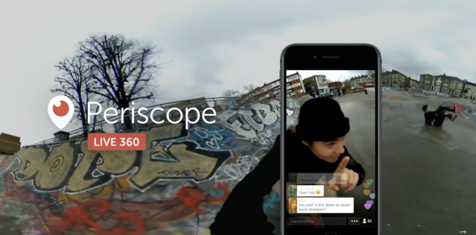 Periscope a Twitter mají nově 360° živá vysílání