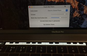 Zahrajte si na klavír na MacBooku Pro s Touch Bar