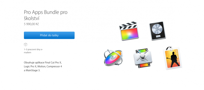 Ušetřete s balíčkem Apple programy za 5.000,- Kč v ČR