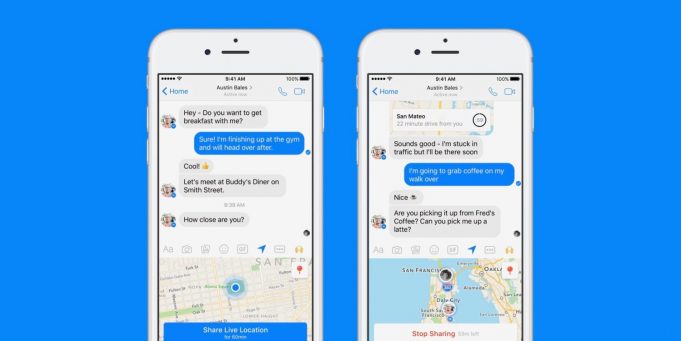 Facebook Messenger bude nyní sdílet polohu s přáteli