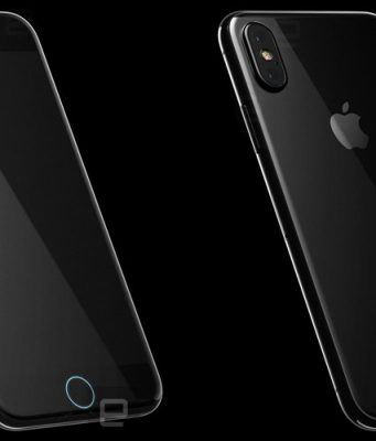 Rendery iPhonu 8 s bezdrátovým nabíjením