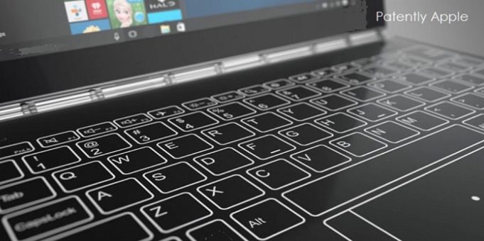 Patent Applu ukazuje výzkum virtuální klávesnice pro MacBooky