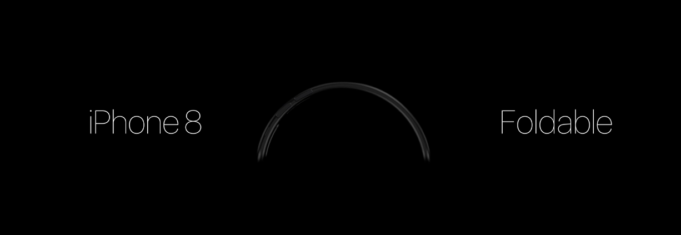 Koncept flexibilního telefonu iPhone 8