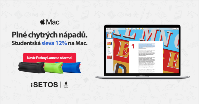 Zpátky do školy se slevou 12% na MacBooky a iPady