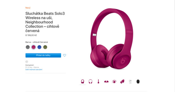 Apple prodává Beats Solo3 Wireless v nových barvách