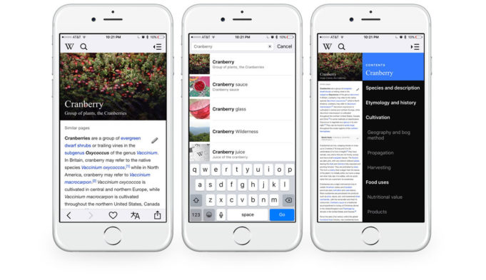 Wikipedia pro iOS dostala Dark mode a několik samolepek pro iMessage