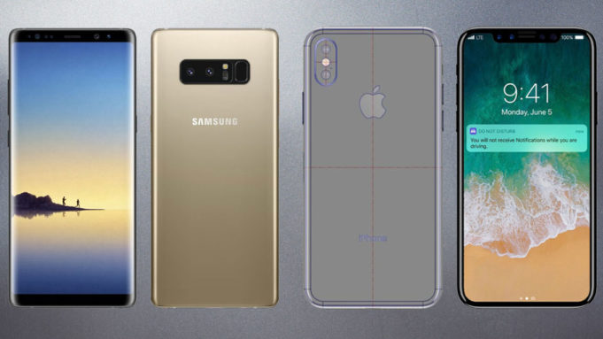 Samsung Galaxy Note 8 vs iPhone 8