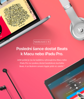 Poslední šance dostat Beats k Macu nebo iPadu Pro