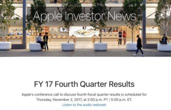 Apple zveřejní výsledky Q4 2017 už 2. listopadu