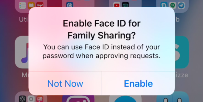 iOS 11.3 umožní schvalovat rodinné nákupy pomocí Face ID