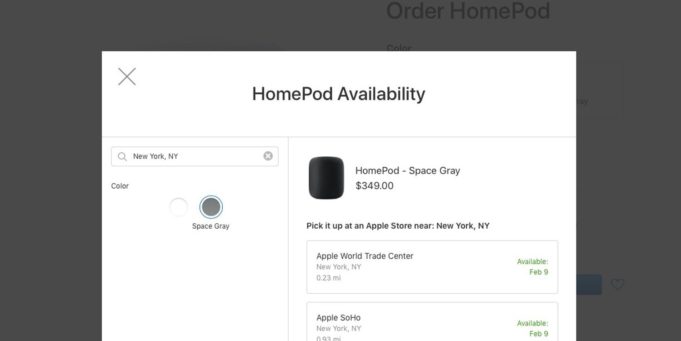 HomePod má stále doručení 9.2.2018, což naznačuje menší poptávku!