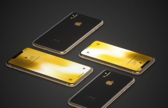 Koncept – Jak by vypadal iPhone X ve zlaté barvě?