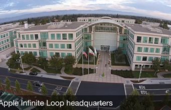 Jak vypadá kampus Apple Infinite Loop z dronu?