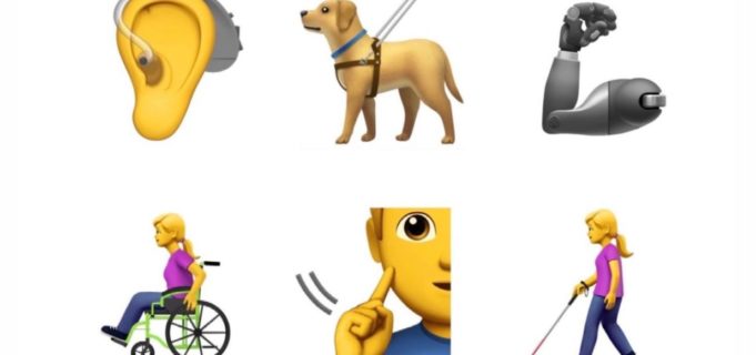 Apple dnes navrhl novou sadu emoji zaměřující se na osoby se zdravotním postižením