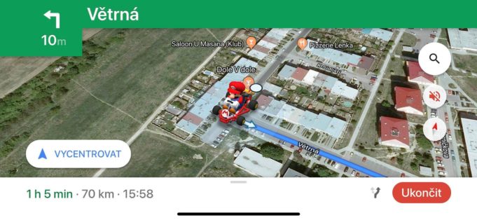 Super Mario v Google Maps!