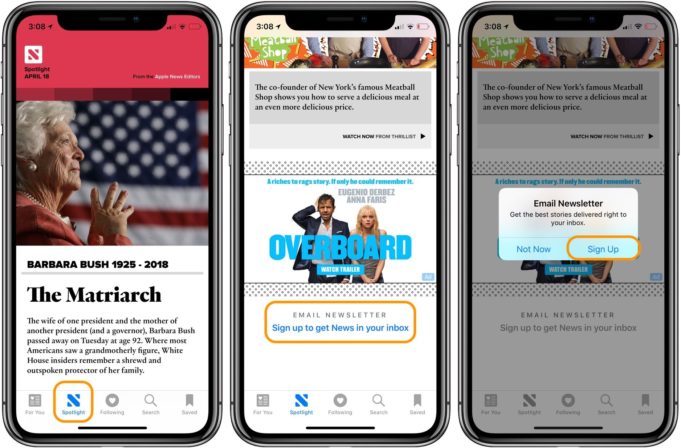 Návod – Jak se v Apple News + dostat k aktuálním i starším článkům jednotlivých časopisů?