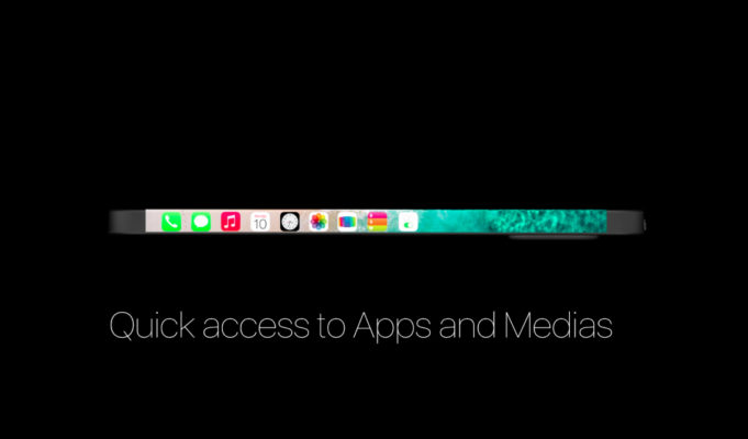 Koncept iPhone SE 2 s dvojitým displejem na okrajích