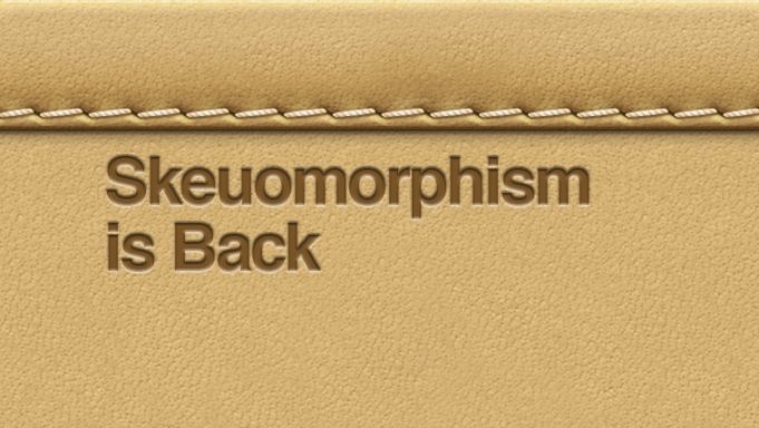 Skeuomorfní koncept kalednáře pro iPhone a iPad