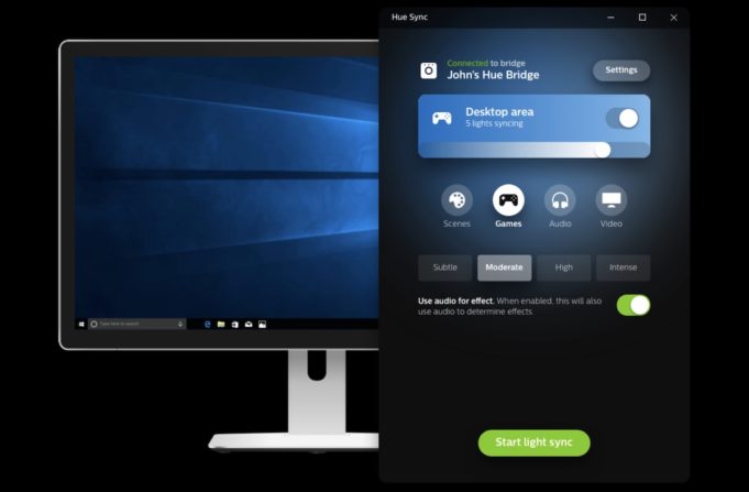 Philips vydal aplikaci Philips Hue Sync pro počítače Mac a PC