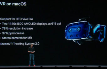 macOS Mojave nyní podporuje VR headset HTC Vive Pro