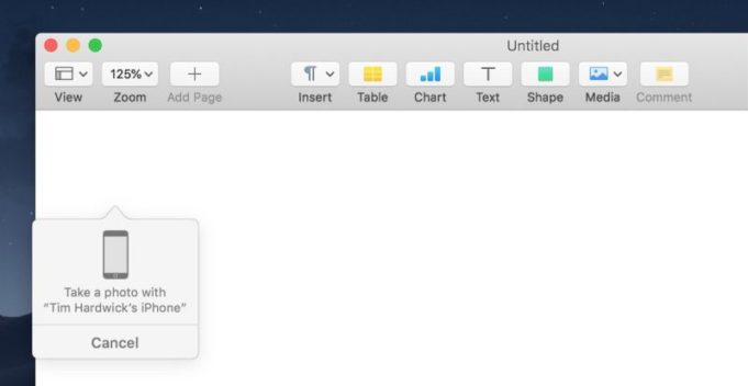 Návod – Jak přidat fotografii pomocí funkce kontinuity
