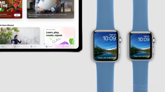 Nové vizualizace – bezrámečkový iPad Pro a Apple Watch Series 4