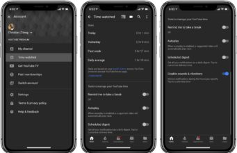 YouTube představil sadu nástrojů, která vám pomůže hlídat čas, který v aplikaci trávíte