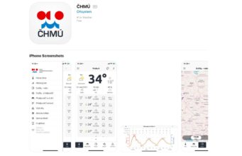 Sledujte srážky a přesnou předpověď počasí s ČHMÚ v iPhonu