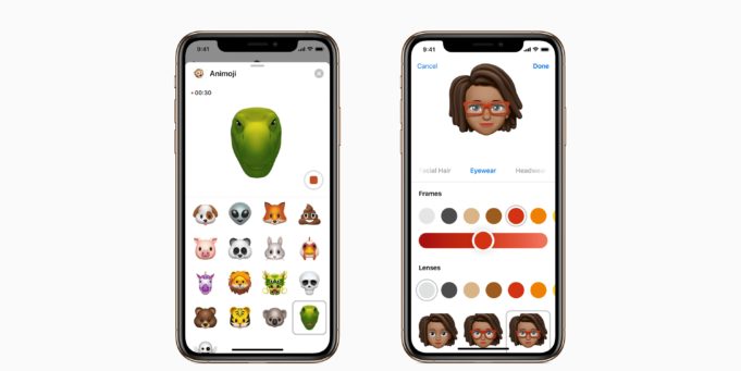 iOS 12.1 pro vývojáře obsahuje iCloud zálohu Memoji