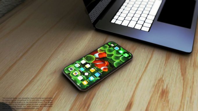 Koncept iPhonu s projektorem a výsuvnou kamerou