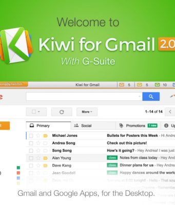 Aktualizace e-mailové aplikace Kiwi pro Gmail