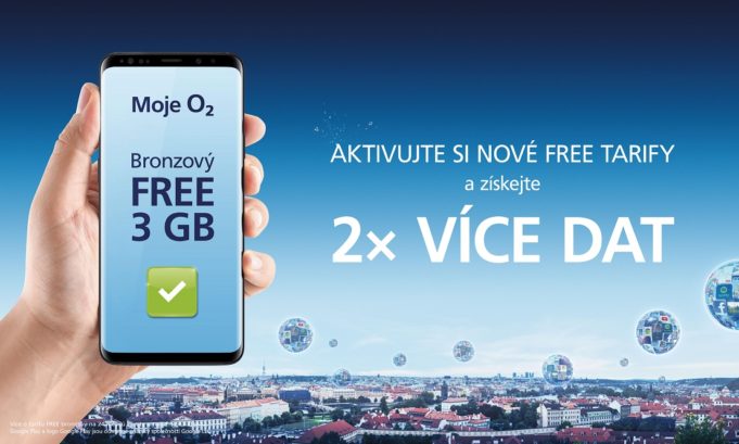 O2 představuje nové tarify FREE – zákazníkům dává více dat za stejnou cenu