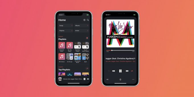 Aplikace Soor je krásný přehrávač Apple Music s navigací založenou na gestech