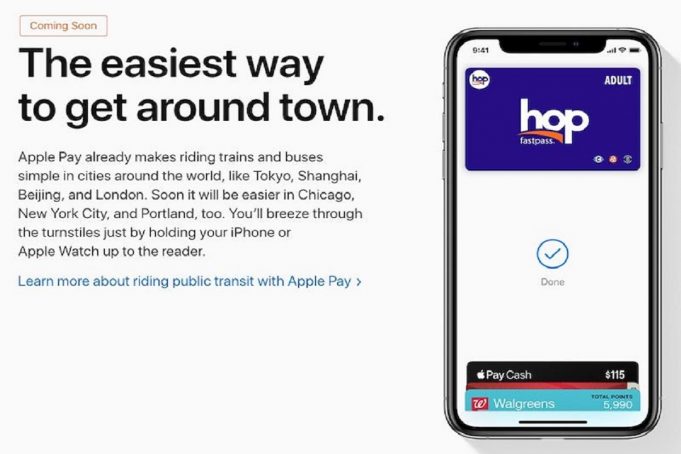 Apple Pay získá funkce v tranzitních systémech v Chicagu, Portlandu a dalších městech