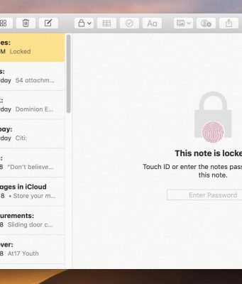 Návod – Jak zamknout poznámky na Macu