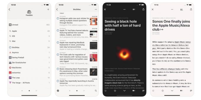 Populární RSS aplikace Reeder 4 spuštěna na macOS a iOS s řadou vylepšeních