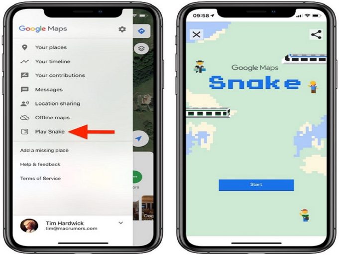 Google si pro uživatele připravil aprílový vtípek, geografickou verzi klasické hry Snake v Google Mapách