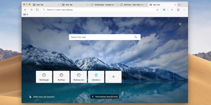 Microsoft vydal svůj prohlížeč Edge pro macOS