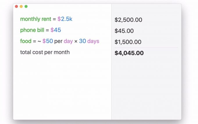 Hybridní aplikace kalkulačky a textového editoru Soulver přináší 50 nových funkcí